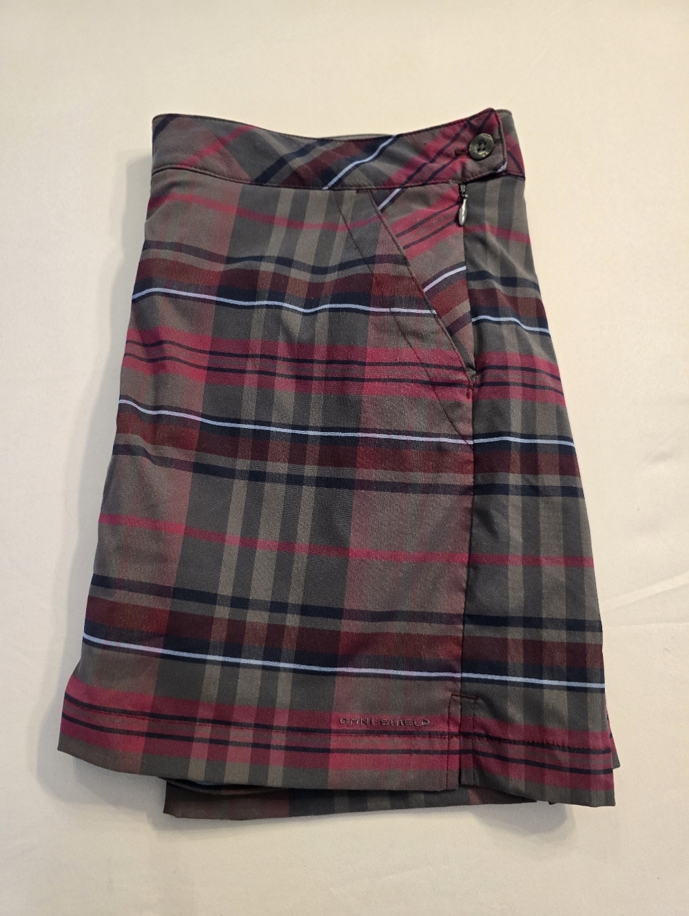 Columbia Titanium Plaid Skort Size 10